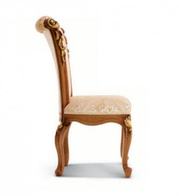 Luxe eetkamerstoel stoel eetkamer fauteuil zitter gouden stoelen barok