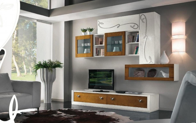 TV-wand woonkamerwand woonkamermeubelen luxe RTV woonwand kast plank