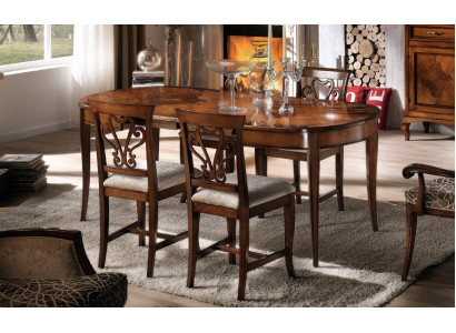 Meubel Inrichtingsgroep Tafel + 4 Stoel Set 5-delig Eettafel Set Eetkamer