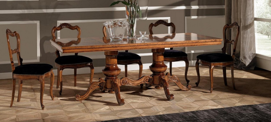 Eettafel Luxe Tafel Massief Hout Meubels uit Italië Eetkamer Tafels Inrichting