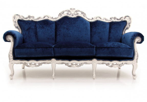 Textiel Bank Bank Beklede Bank 3-Zits Banken Sofa's Art Deco Driezits Nieuw