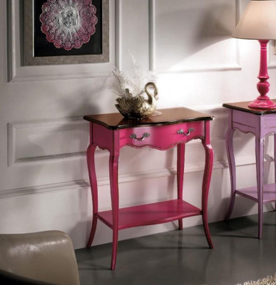 Rosa dressoir console houten console telefoontafel tafel gang wandtafel nieuw