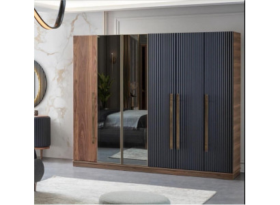 Bruine kledingkast Designer Luxe Meubels Houten kast Inrichting Kast