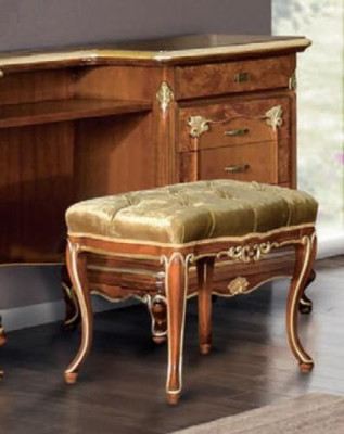 Poef Designer Chesterfield voetenbank Bijzettafel Chaise longue Gestoffeerd Nieuw