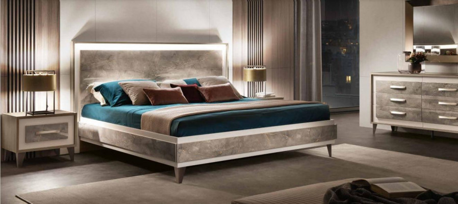 arredoclassic Italiaanse slaapkamermeubeldesign set Bed Nachtkastje