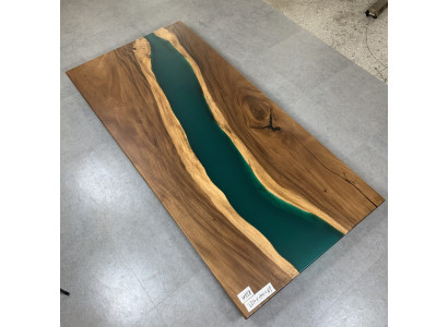 Conferentietafel Eettafel River Table Massief 231x110 Epoxyhars Tafels