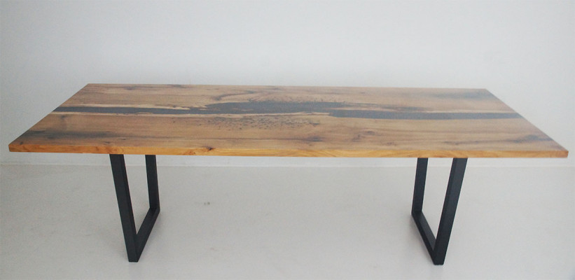 Salontafel River Table Echt Hout Riviertafel Epoxyhars Massieve Tafels