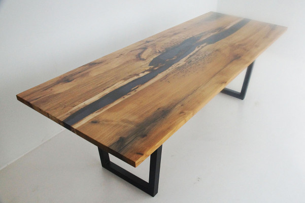 Salontafel River Table Echt Hout Riviertafel Epoxyhars Massieve Tafels