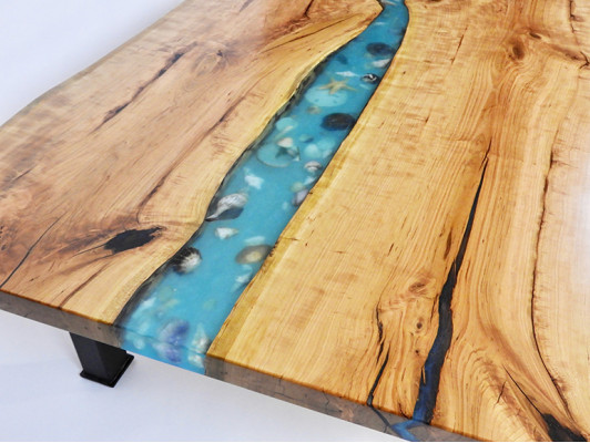 Bijzettafel salontafel epoxy meubels ontwerperstafel epoxyhars tafels 120x70cm