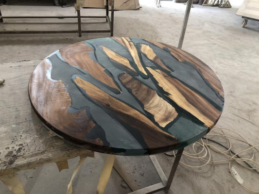 Ronde tafels Eettafel Ontwerp Tafel Modern Zee Rivier Meubels 90 cm