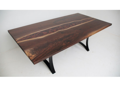 Aangepaste tafel van epoxyharsriviertafel echt hout echte prijs 1m² tafels.