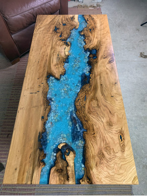 Salontafel River Table Echt hout Riviertafel Decoratief Massief Epoxyhars