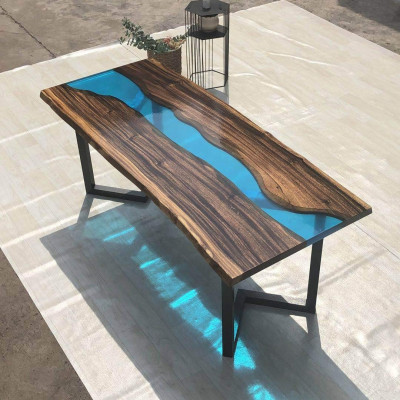 Salontafel River Table Massieve Tafels 100x50 Riviertafel Zee Waterval