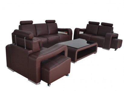 3+2+1 set leren bank bank gestoffeerde bank sofa's luxe nieuwe woonlandschap