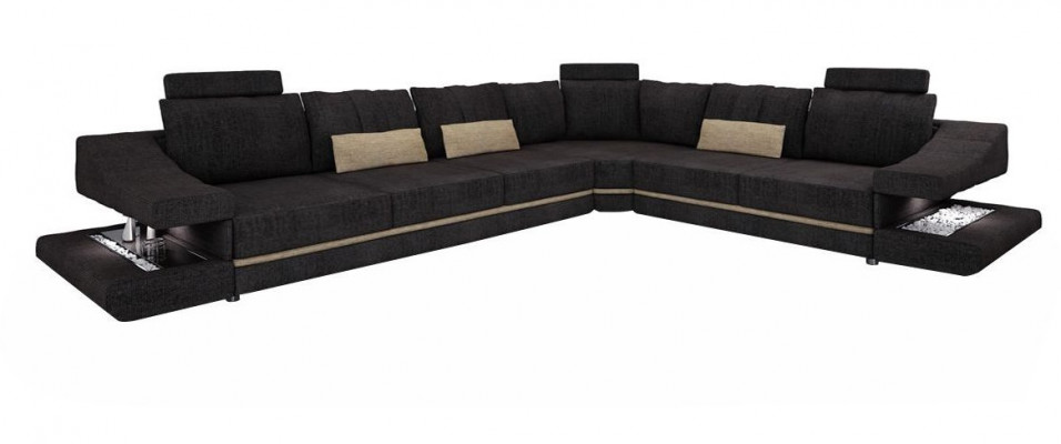 Woonkamer textiel Zwarte bank Bankstel L-vorm Zitschaduw Hoekbank Bank Meubels  Woonkamer textiel Zwarte sofa Bankstel L-vorm Zitzak Hoekbank Bank Meubelen