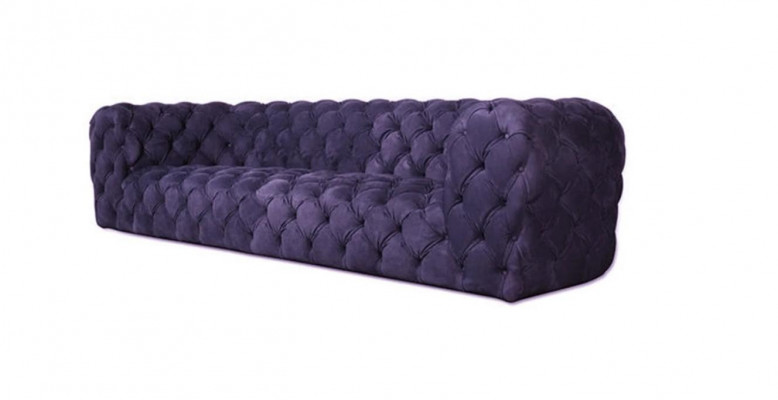 Grijze Chesterfield woonkamer modern design banken sofa meubilair stof groot XXL nieuw