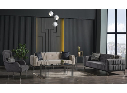 Bankstel 3+3+1 zitplaatsen Stof Modern Compleet Fauteuil Bank Luxe Nieuw