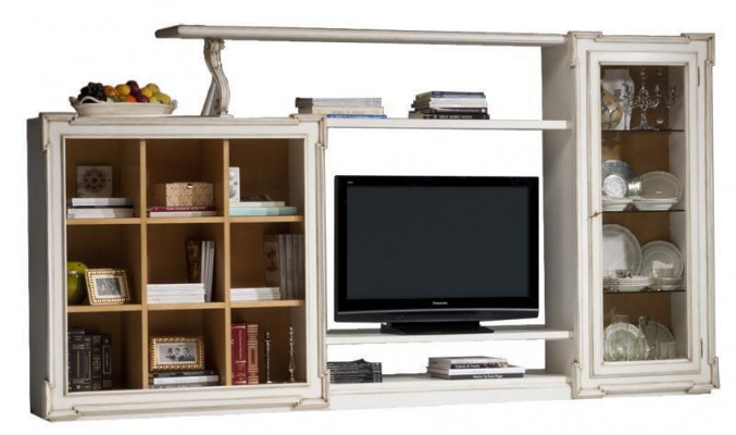 Antieke stijl tv-woonwand tv-standaard dressoir woonkamermeubels rtv glazen kast meubels