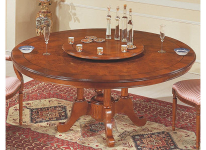 Ronde eettafel Italiaanse meubels Eettafel Tafels van hout Bruine tafels