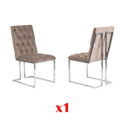 Eetkamerstoelen set Sessel design gestoffeerde rugleuning leer textiel