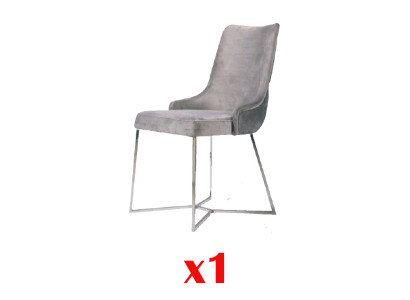 1x Stoel Stoelen Bekleding Textiel Modern Designer Fauteuil luxe Eetkamer