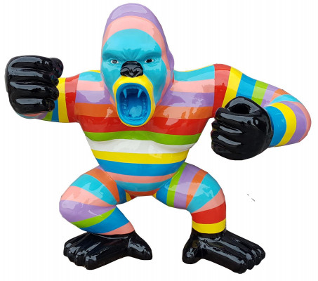 Abstracte figuur standbeeld tuinbeelden Gorilla decoratie beeldhouwwerken nieuw.