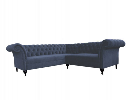 Chesterfield hoekbank hoekbankontwerpersofa sofa fluweel leren bank SLIII sofa №98