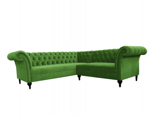 Groene Stijlvolle Hoekbank Chesterfield Bank L-vorm Designer Banken Bekleding Meubels