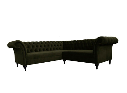 Chesterfield-hoekbank hoekbank designerbank bankstel fluweel lederen sofa SLIII bank