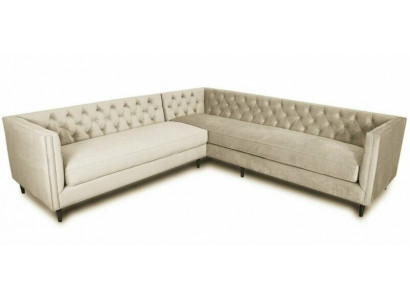 Hoekbank Grijs Groot Textiel Stof Chesterfield Sofa's Creatieve Meubels Nieuw Woonkamer