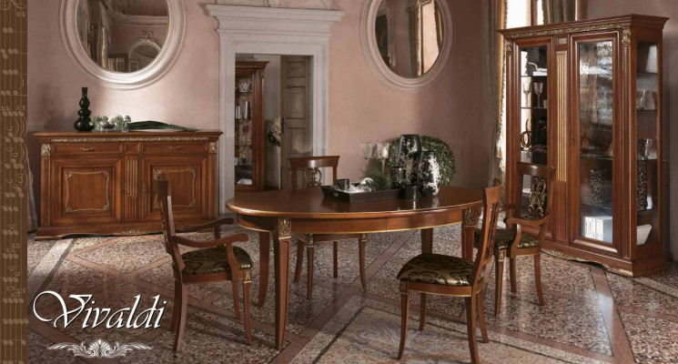 Eettafel Tafel Groep Eetkamer Woonkamer Hout Barok Rococo Italië Meubels