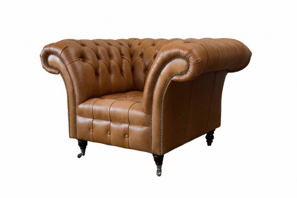 Zetel Oorfauteuil Zitplaats Stof Luxe Woonkamer Klassiek Chesterfield