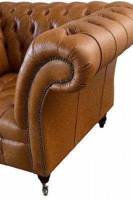 Zetel Oorfauteuil Zitplaats Stof Luxe Woonkamer Klassiek Chesterfield