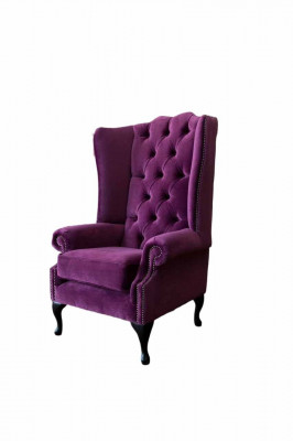 Chesterfield design fauteuil gestoffeerde bank oorfauteuil bankstellen 1 zits