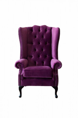 Chesterfield design fauteuil gestoffeerde bank oorfauteuil bankstellen 1 zits