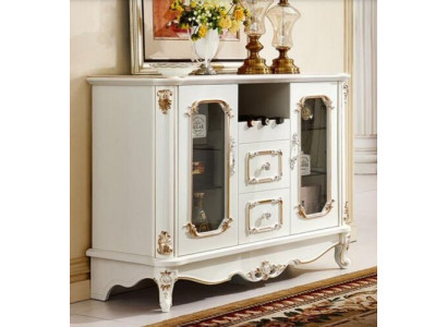 Klassiek dressoir glazen kast commode meubels vitrine kast barok