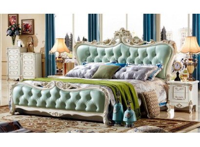 Chesterfield slaapkamer bed design bedden 180x200 meubels groen hotel