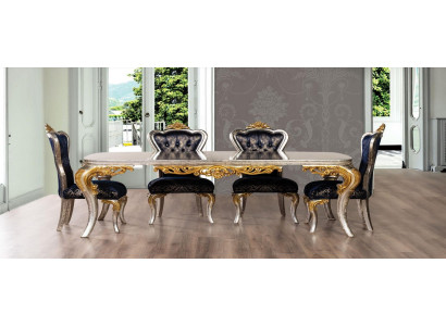 Eetkamer Eettafel 4x Stoel Groep Garnituur Hout Tafel Tafels Stoelen Stoel Set