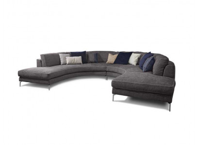 Ronde luxe hoekbank hoekbank bekleding meubels sofa