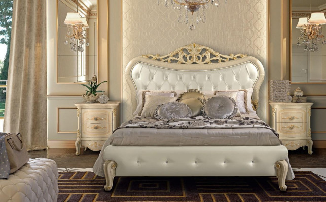 Bedekking ontwerp dubbele bedden slaapkamer houten Chesterfield bedframe nieuw