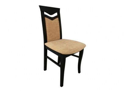 Design Set 6x Stoelen Stoel Hout Textiel Bekleding Stoelen Restaurant Eetkamer Stof