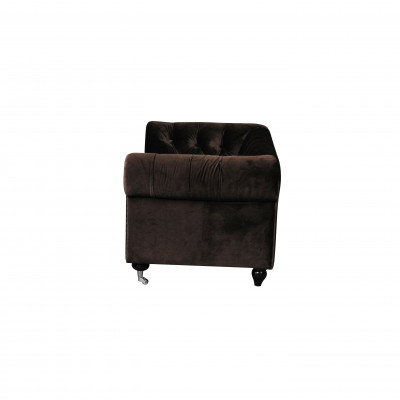 Zwarte Barok Sofa Bank - Chesterfield Stof 2-zits Lederen Textiel jvmoebel ®