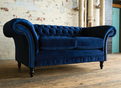 Chesterfield Sofa 2-zits Bekleding Designer Banken Sofas Garnituur Tweezitter