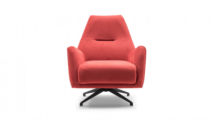 Woonkamer fauteuil oorfauteuil stoffen fauteuil rood gestoffeerde eenzitter zitplaats