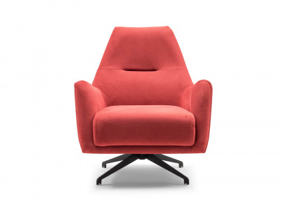 Woonkamer fauteuil oorfauteuil stoffen fauteuil rood gestoffeerde eenzitter zitplaats