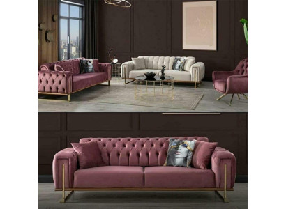 Ontwerper Chesterfield Bank Luxe 2x Gestoffeerde Banken Woonkamermeubels