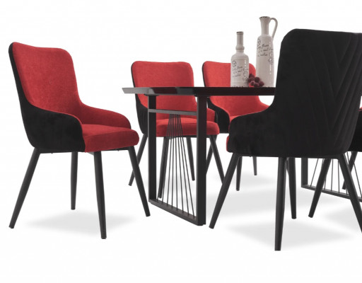 Eettafel + 6x Stoelen Eetgroep Eetkamerset Zitsamenstelling Zithoek Nieuw