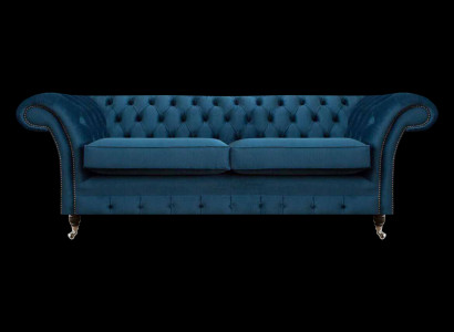 Blauwe Chesterfield-zitmeubelen voor de woonkamer Luxe sofa's Designer 2-zits