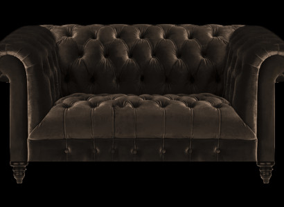 Chesterfield Exclusieve Bruine Bank Moderne Tweezits Bankstel meubels