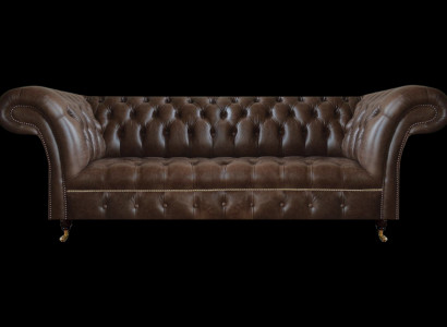 Bruine Chesterfield leren bank woonkamer banken designer robuuste meubels